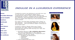 Desktop Screenshot of leeanthonysalon.com